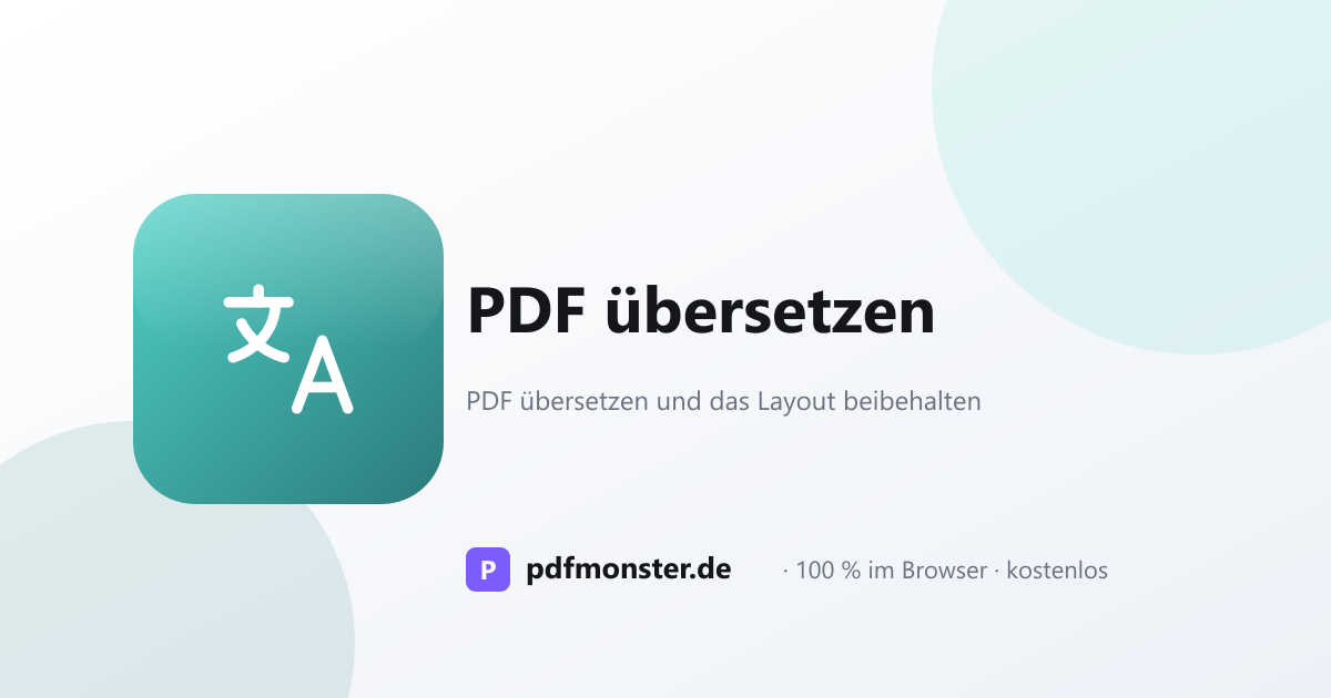 PDF übersetzen